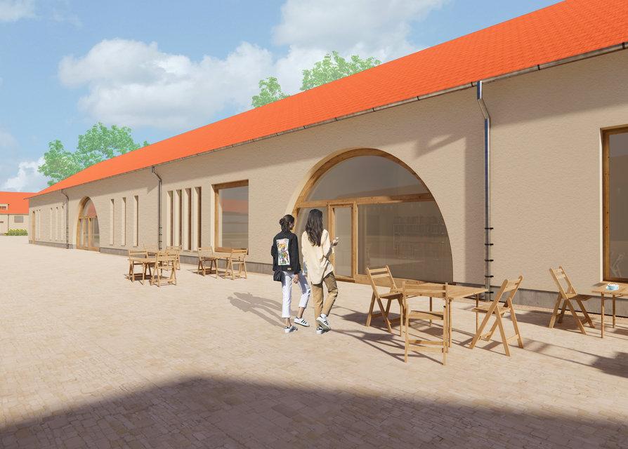 Hospodářský dvůr zámku Stvolínky